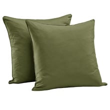 Rhys 400TC Cotton Sateen European Pillowcases (Set of 2)
